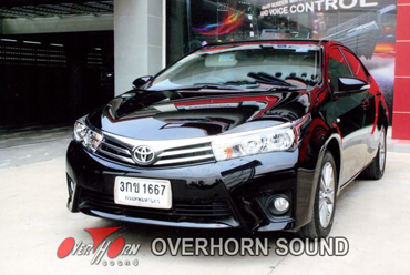 TOYOTA ALTIS  โอเวอร์ฮอร์น ซาวด์ เครื่องเสียงรถยนต์